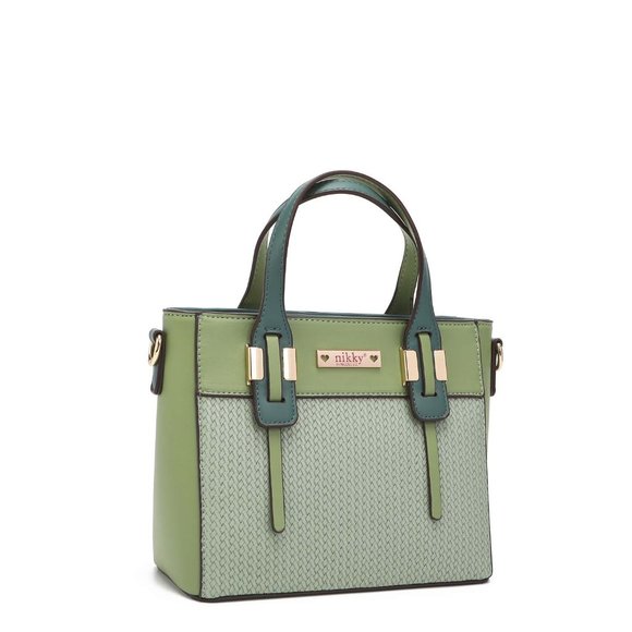 Nikky Bessie 3-Piece Shopper Bag Set NK12313 Soft Green - Picture 3 of 12